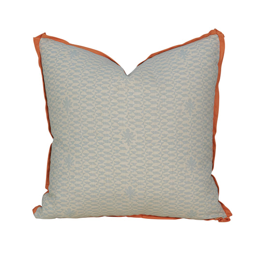 Quadrille Teal Custom Pillow