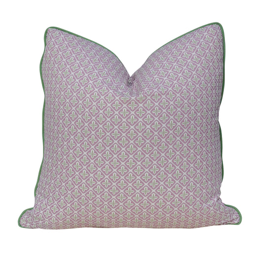 Lucia Lilac Purple Custom Pillow