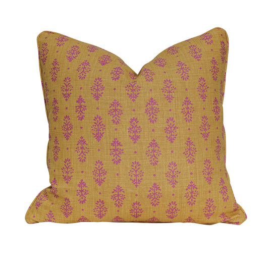 Saffron Magenta Custom Pillow