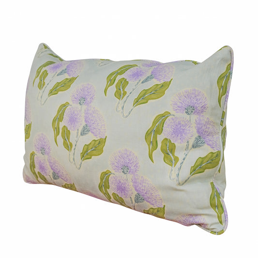 Sky & Lilac Custom Lumbar Pillow