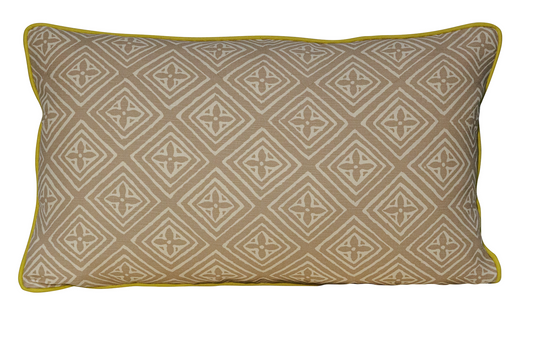 Fiorentina Beige Custom Lumbar Pillow