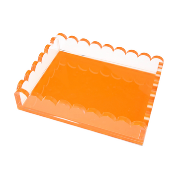 Orange Scallop Tray