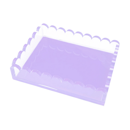 Lavender Scallop Tray