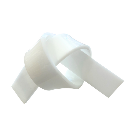 White Acrylic Knot - 11" in.