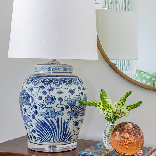 Blue Fish Lamp