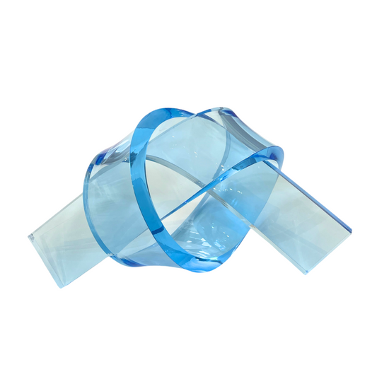 Blue Acrylic Knot - 11" in.