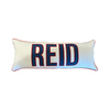Name Appliqué Lumbar Pillow- REID