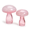 Glass Mushrooms Pair