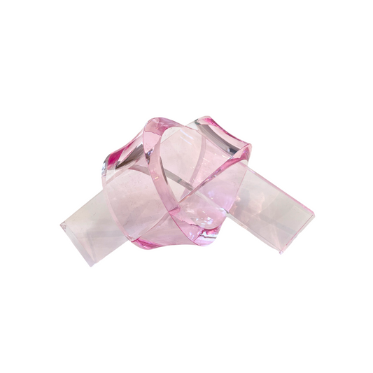 Pink Acrylic Knot - 7" in.