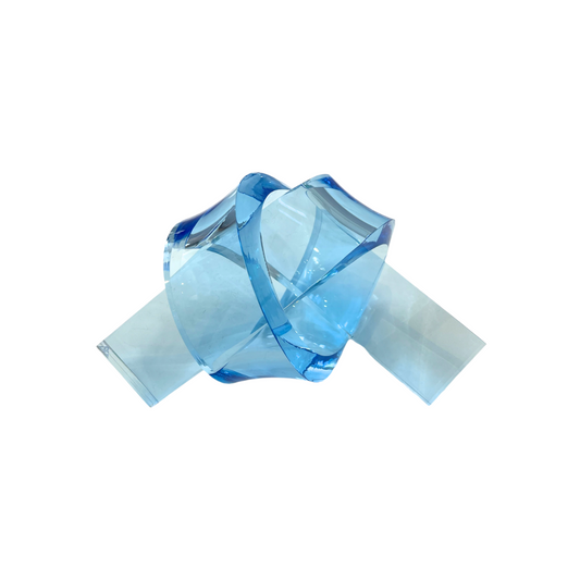 Blue Acrylic Knot - 7" in.