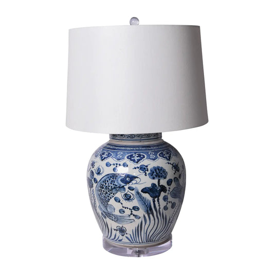 Blue Fish Lamp
