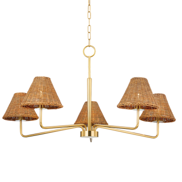 Lulie Chandelier - Brass
