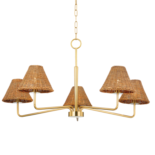 Lulie Chandelier - Brass
