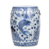 Blue and White Fish Garden Stool