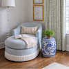 Blue and White Fish Garden Stool
