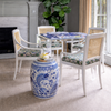 Blue and White Fish Garden Stool