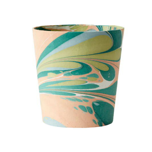 Marbled Paper Cachepot